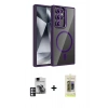 MARSİLYAN™- Galaxy S24 Ultra Kılıf Yadigar Asil Koleksiyonu - Siyah Joko Magic 5D Hayalet Cam + PVD Metal Kamera Lens - PE