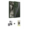 MARSİLYAN™- Galaxy S24 Ultra Kılıf Yadigar Asil Koleksiyonu - Siyah Joko Magic 5D Hayalet Cam + PVD Metal Kamera Lens - PE