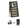 MARSİLYAN™- Galaxy S24 Ultra Kılıf Yadigar Doku Özel Seri - Şeffaf 360 Full Body Arka Koruyucu + PVD Metal Kamera Lens - DNMR