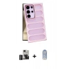 MARSİLYAN™- Galaxy S24 Ultra Kılıf Yadigar Doku Özel Seri - Siyah Joko Magic 5D Cam + PVD Metal Kamera Lens - DNMR