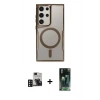 MARSİLYAN™- Galaxy S24 Ultra Kılıf Yadigar Klasik Özel Seri - Şeffaf 360 Full Body Arka Koruyucu + PVD Metal Kamera Lens - DNMR