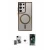 MARSİLYAN™- Galaxy S24 Ultra Kılıf Yadigar Klasik Özel Seri - Şeffaf 360 Full Body Arka Koruyucu + PVD Metal Kamera Lens - PE
