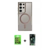 MARSİLYAN™- Galaxy S24 Ultra Kılıf Yadigar Klasik Özel Seri - Siyah 360 Mat Full Body Arka Koruyucu + Raze Metal Kamera Lens - SI