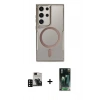 MARSİLYAN™- Galaxy S24 Ultra Kılıf Yadigar Klasik Özel Seri - Siyah 360 Mat Full Body Arka Koruyucu + PVD Metal Kamera Lens - SH