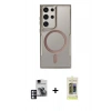MARSİLYAN™- Galaxy S24 Ultra Kılıf Yadigar Klasik Özel Seri - Siyah Joko Magic 5D Hayalet Cam + PVD Metal Kamera Lens - PE
