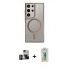 MARSİLYAN™- Galaxy S24 Ultra Kılıf Yadigar Klasik Özel Seri - Siyah Polymer Nano Ekran Koruyucu + PVD Metal Kamera Lens - GD