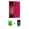 MARSİLYAN™- Galaxy S24 Ultra Kılıf Yankı Form Serisi - Şeffaf 360 Full Body Arka Koruyucu + Raze Metal Kamera Lens - SI