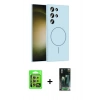 MARSİLYAN™- Galaxy S24 Ultra Kılıf Yankı Form Serisi - Şeffaf 360 Full Body Arka Koruyucu + Raze Metal Kamera Lens - SI