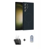 MARSİLYAN™- Galaxy S24 Ultra Kılıf Yankı Form Serisi - Siyah Joko Magic 5D Cam + Kamera Lens Koruma Cam - SF
