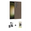 MARSİLYAN™- Galaxy S24 Ultra Kılıf Yankı Form Serisi - Siyah Joko Magic 5D Hayalet Cam + PVD Metal Kamera Lens - PE