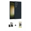 MARSİLYAN™- Galaxy S24 Ultra Kılıf Yankı Form Serisi - Siyah Joko Magic 5D Hayalet Cam + PVD Metal Kamera Lens - SH