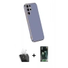 MARSİLYAN™- Galaxy S24 Ultra Kılıf Yankı Serisi - Şeffaf 360 Full Body Arka Koruyucu + Kamera Lens Koruma Cam - SF