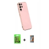 MARSİLYAN™- Galaxy S24 Ultra Kılıf Yankı Serisi - Siyah AutoKit 5in1 Fiber Hayalet Polymer Nano Ekran Koruyucu + Raze Metal Kamera Lens - SI