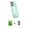 MARSİLYAN™- Galaxy S24 Ultra Kılıf Yankı Serisi - Siyah AutoKit 5in1 Fiber Hayalet Polymer Nano Ekran Koruyucu + Raze Metal Kamera Lens - SI
