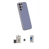 MARSİLYAN™- Galaxy S24 Ultra Kılıf Yankı Serisi - Siyah Durable Full Glue Curved Cam + Bilvis Titan Kamera Lens - SH