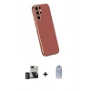 MARSİLYAN™- Galaxy S24 Ultra Kılıf Yankı Serisi - Siyah Joko Magic 5D Cam + PVD Metal Kamera Lens - DNMR