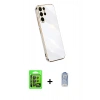 MARSİLYAN™- Galaxy S24 Ultra Kılıf Yankı Serisi - Siyah Joko Magic 5D Cam + Raze Metal Kamera Lens - SH