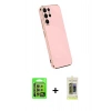 MARSİLYAN™- Galaxy S24 Ultra Kılıf Yankı Serisi - Siyah Joko Magic 5D Hayalet Cam + Raze Metal Kamera Lens - SI
