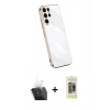 MARSİLYAN™- Galaxy S24 Ultra Kılıf Yankı Serisi - Siyah Joko Magic 5D Hayalet Cam + Kamera Lens Koruma Cam - SF