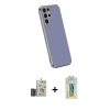 MARSİLYAN™- Galaxy S24 Ultra Kılıf Yankı Serisi - Siyah Polymer Nano Ekran Koruyucu + Bilvis Titan Kamera Lens - DNMR