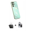 MARSİLYAN™- Galaxy S24 Ultra Kılıf Yankı Serisi - Siyah Vanessa Magic Hayalet Cam + Kamera Lens Koruma Cam - SF