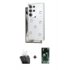 MARSİLYAN™- Galaxy S24 Ultra Kılıf Yörünge Form - Siyah 360 Mat Full Body Arka Koruyucu + Kamera Lens Koruma Cam - SF