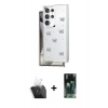 MARSİLYAN™- Galaxy S24 Ultra Kılıf Yörünge Form - Siyah 360 Mat Full Body Arka Koruyucu + Kamera Lens Koruma Cam - SF