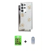 MARSİLYAN™- Galaxy S24 Ultra Kılıf Yörünge Form - Siyah Joko Magic 5D Cam + Raze Metal Kamera Lens - SI