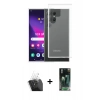 MARSİLYAN™- Galaxy S24 Ultra Kılıf Zirve Doku - Şeffaf 360 Full Body Arka Koruyucu + Kamera Lens Koruma Cam - SF
