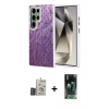 MARSİLYAN™- Galaxy S24 Ultra Kılıf Zirve Modern Prime - Şeffaf 360 Full Body Arka Koruyucu + Bilvis Titan Kamera Lens - DNMR