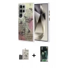 MARSİLYAN™- Galaxy S24 Ultra Kılıf Zirve Modern Prime - Şeffaf 360 Full Body Arka Koruyucu + Bilvis Titan Kamera Lens - DNMR