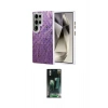 MARSİLYAN™- Galaxy S24 Ultra Kılıf Zirve Modern Prime - Siyah 360 Mat Full Body Arka Koruyucu
