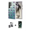 MARSİLYAN™- Galaxy S24 Ultra Kılıf Zirve Modern Prime - Siyah 360 Mat Full Body Arka Koruyucu + PVD Metal Kamera Lens - PE