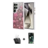 MARSİLYAN™- Galaxy S24 Ultra Kılıf Zirve Modern Prime - Siyah 360 Mat Full Body Arka Koruyucu + Kamera Lens Koruma Cam - SF