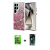 MARSİLYAN™- Galaxy S24 Ultra Kılıf Zirve Modern Prime - Siyah 360 Mat Full Body Arka Koruyucu + Raze Metal Kamera Lens - SH