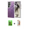 MARSİLYAN™- Galaxy S24 Ultra Kılıf Zirve Modern Prime - Siyah AutoKit 5in1 Fiber Polymer Nano Ekran Koruyucu + Raze Metal Kamera Lens - SH