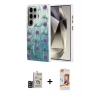 MARSİLYAN™- Galaxy S24 Ultra Kılıf Zirve Modern Prime - Siyah AutoKit 5in1 Fiber Polymer Nano Ekran Koruyucu + Bilvis Titan Kamera Lens - SH