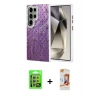 MARSİLYAN™- Galaxy S24 Ultra Kılıf Zirve Modern Prime - Siyah AutoKit 5in1 Fiber Polymer Nano Ekran Koruyucu + Raze Metal Kamera Lens - GS