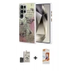 MARSİLYAN™- Galaxy S24 Ultra Kılıf Zirve Modern Prime - Siyah AutoKit 5in1 Fiber Polymer Nano Ekran Koruyucu + Bilvis Titan Kamera Lens - SH
