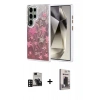 MARSİLYAN™- Galaxy S24 Ultra Kılıf Zirve Modern Prime - Siyah Bilvis Hayalet Cam Ekran Koruyucu + PVD Metal Kamera Lens - DNMR