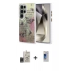 MARSİLYAN™- Galaxy S24 Ultra Kılıf Zirve Modern Prime - Siyah Durable Full Glue Curved Cam + Bilvis Titan Kamera Lens - SH