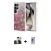 MARSİLYAN™- Galaxy S24 Ultra Kılıf Zirve Modern Prime - Siyah Durable Full Glue Curved Cam + PVD Metal Kamera Lens - GD