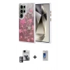 MARSİLYAN™- Galaxy S24 Ultra Kılıf Zirve Modern Prime - Siyah Durable Full Glue Curved Cam + PVD Metal Kamera Lens - PE