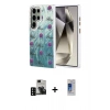 MARSİLYAN™- Galaxy S24 Ultra Kılıf Zirve Modern Prime - Siyah Durable Full Glue Curved Cam + Siyah PVD Metal Kamera Lens