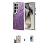 MARSİLYAN™- Galaxy S24 Ultra Kılıf Zirve Modern Prime - Siyah Durable Full Glue Curved Hayalet Cam + Bilvis Titan Kamera Lens - DNMR