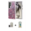 MARSİLYAN™- Galaxy S24 Ultra Kılıf Zirve Modern Prime - Siyah Polymer Nano Ekran Koruyucu + Bilvis Titan Kamera Lens - DNMR