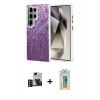 MARSİLYAN™- Galaxy S24 Ultra Kılıf Zirve Modern Prime - Siyah Polymer Nano Ekran Koruyucu + PVD Metal Kamera Lens - DNMR
