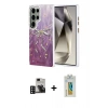 MARSİLYAN™- Galaxy S24 Ultra Kılıf Zirve Modern Prime - Siyah Polymer Nano Ekran Koruyucu + PVD Metal Kamera Lens - DNMR