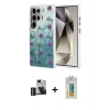 MARSİLYAN™- Galaxy S24 Ultra Kılıf Zirve Modern Prime - Siyah Polymer Nano Ekran Koruyucu + PVD Metal Kamera Lens - DNMR