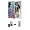 MARSİLYAN™- Galaxy S24 Ultra Kılıf Zirve Modern Prime - Siyah Polymer Nano Ekran Koruyucu + PVD Metal Kamera Lens - PE